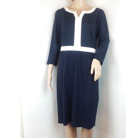 Talbots Dresses & Skirts - Talbots Navy Blue Long Sleeve Dress Size 8
